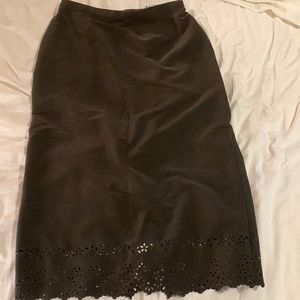A- line skirt. Flare/zipper in back